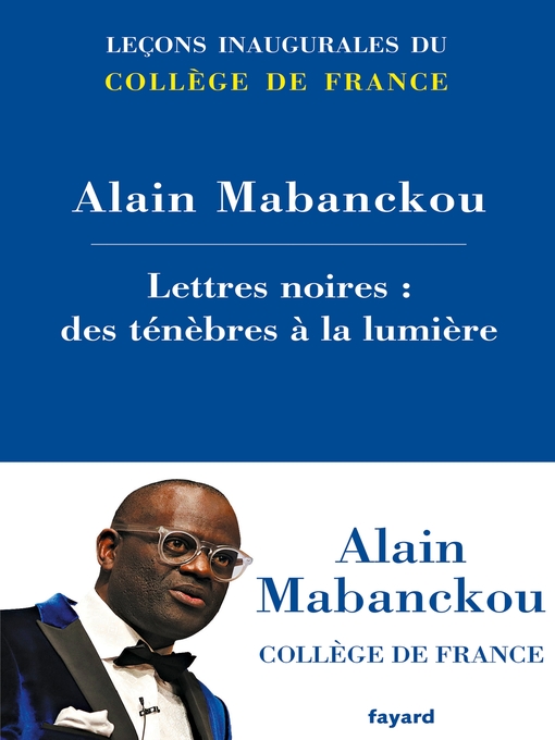 Title details for Lettres noires by Alain Mabanckou - Available